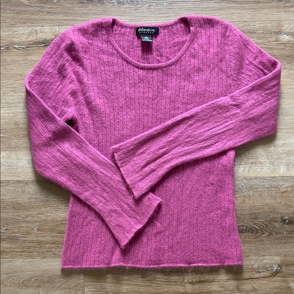 Angora Ribbed Sweater - Picture 1 of 4